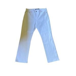 Lauren‎ Ralph Lauren White Denim Bootcut Jeans Classic Fit Size 14